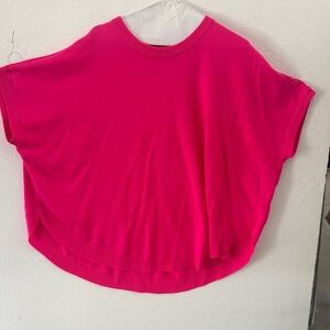 JODIFL Vibrant Pink Crew Neck Sweater